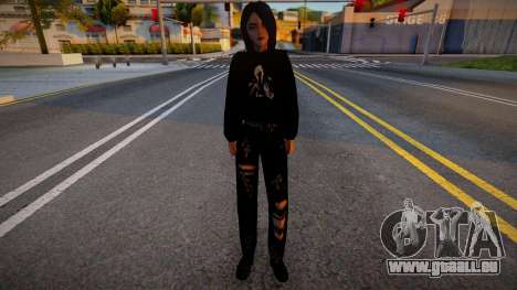 Fille Goth pour GTA San Andreas