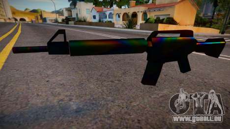 Iridescent Chrome Weapon - M4 pour GTA San Andreas