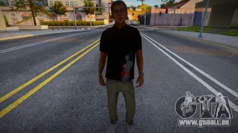 Un jeune homme en T-shirt noir pour GTA San Andreas