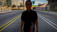 Un jeune homme en T-shirt noir pour GTA San Andreas