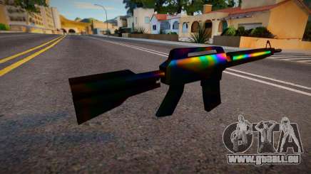 Iridescent Chrome Weapon - M4 pour GTA San Andreas