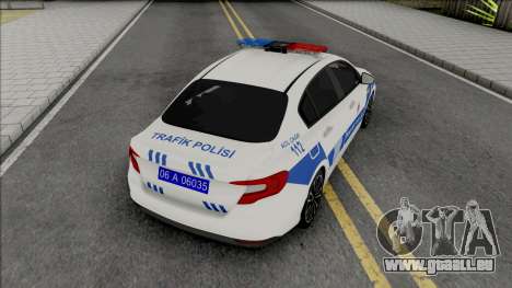Fiat Egea Trafik Polisi pour GTA San Andreas