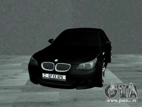 BMW M5 E60 V2 AM Plates pour GTA San Andreas