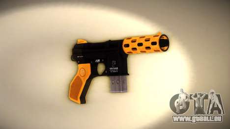 GTA V Vom Feuer Machine Pistol (Orange) für GTA Vice City