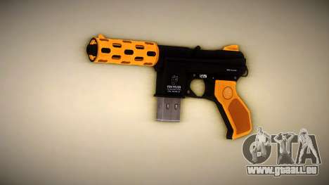 GTA V Vom Feuer Machine Pistol (Orange) für GTA Vice City