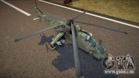 Mi-35 Hind (with Woodland camouflage) pour GTA San Andreas