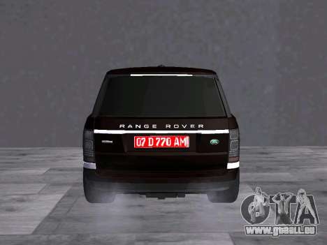 Range Rover SVAutobiography pour GTA San Andreas
