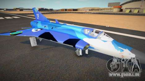 J35D Draken (Blue Splinter) pour GTA San Andreas