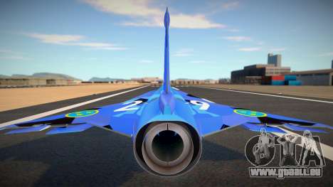 J35D Draken (Blue Splinter) pour GTA San Andreas