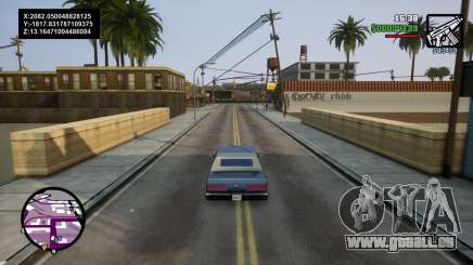 Affichage des coordonnées pour GTA San Andreas Definitive Edition