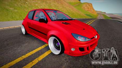 Peugeot 206 (Yasin) pour GTA San Andreas