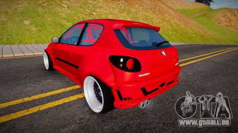 Peugeot 206 (Yasin) pour GTA San Andreas