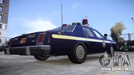 Ford LTD Crown Victoria 1987 Police de l’État de pour GTA 4