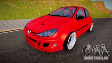 Peugeot 206 (Yasin) pour GTA San Andreas