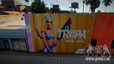 Anitta Free Fire Mural für GTA San Andreas