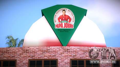 Papa Johns Pizzeria pour GTA Vice City