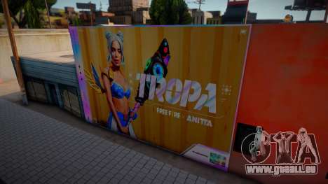 Anitta Free Fire Mural für GTA San Andreas