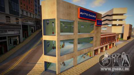 Avto Cajka Automobile Dealership HQ für GTA San Andreas