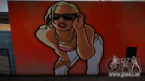 San Andreas Artwork Girl Mural v2 pour GTA San Andreas