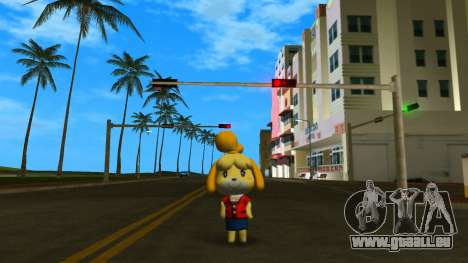 Isabelle from Animal Crossing (Red) pour GTA Vice City