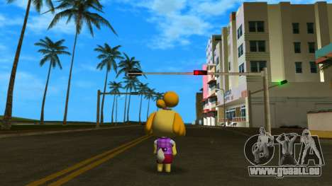 Isabelle from Animal Crossing (Purple) für GTA Vice City