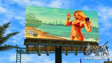 Poster mit einem Mädchen aus GTA 5 für GTA Vice City