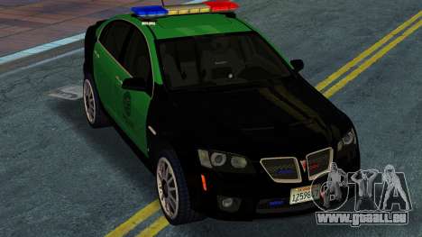 Pontiac G8 GXP LAPD (Base) pour GTA Vice City
