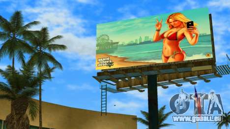Affiche avec une fille de GTA 5 pour GTA Vice City