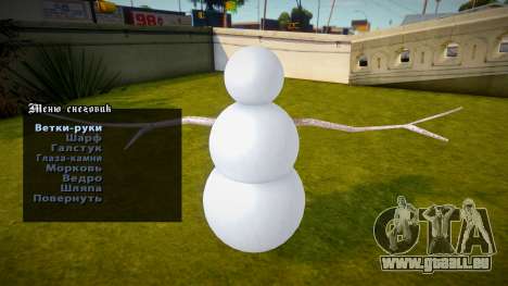 Einen Schneemann zu bauen für GTA San Andreas