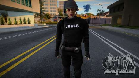Joker en uniforme des forces spéciales v1 pour GTA San Andreas