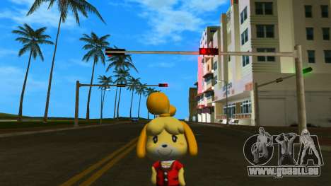 Isabelle from Animal Crossing (Red) für GTA Vice City