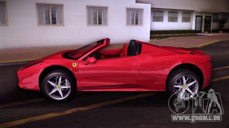 Ferrari 458 Spider (TW Plate) für GTA Vice City