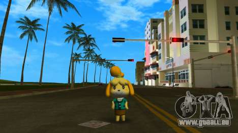 Isabelle from Animal Crossing (Teal) pour GTA Vice City
