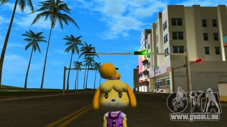 Isabelle from Animal Crossing (Purple) pour GTA Vice City
