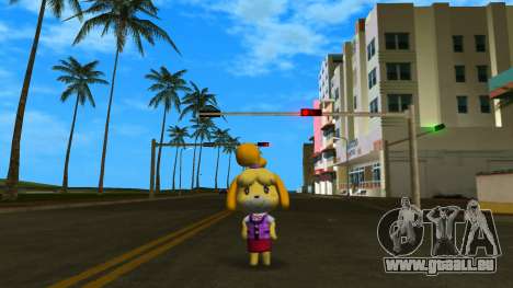 Isabelle from Animal Crossing (Purple) für GTA Vice City