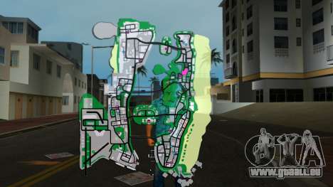 Carte en jeu pour GTA Vice City