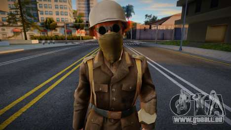 Soldat allemand (Afrique) V2 de Call of Duty 2 pour GTA San Andreas