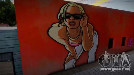San Andreas Artwork Girl Mural v2 für GTA San Andreas
