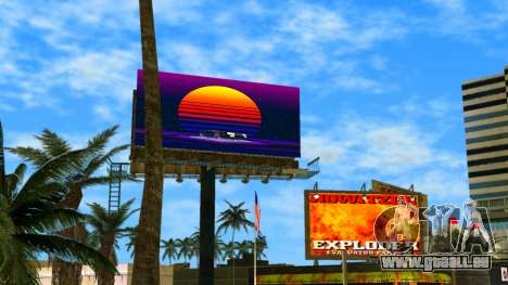 Retrowave billboard für GTA Vice City