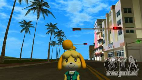 Isabelle from Animal Crossing (Teal) pour GTA Vice City
