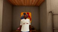 Realistic Gucci Tshirt White pour GTA San Andreas Definitive Edition