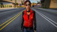 Zoé en vêtements rouges de Left 4 Dead pour GTA San Andreas