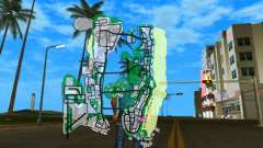 Karte im Spiel für GTA Vice City