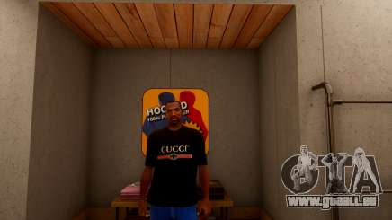 Realistic Gucci Tshirt Black pour GTA San Andreas Definitive Edition