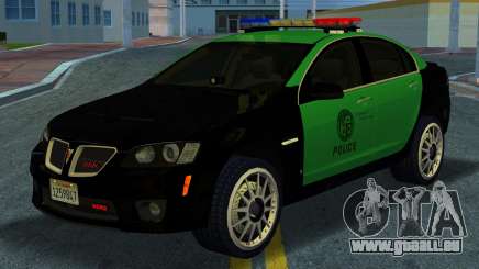 Pontiac G8 GXP LAPD (Base) für GTA Vice City