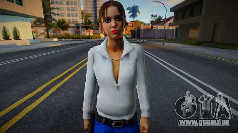 Zoe (Weiße Jacke und Jeans) aus Left 4 Dead für GTA San Andreas