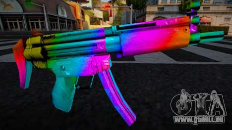 MP5 Lng Multicolor pour GTA San Andreas