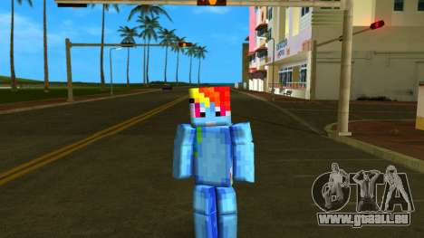 Steve Body Rainbow Dash pour GTA Vice City