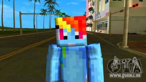 Steve Body Rainbow Dash pour GTA Vice City