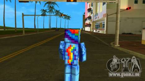 Steve Body Rainbow Dash für GTA Vice City
